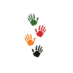 Obraz premium Juneteenth Independence Day. Hands for day of freedom and emancipation