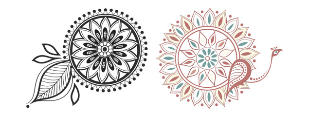 vector collection Mandala art design