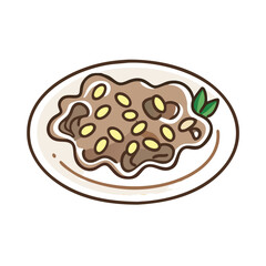 Illustration of Beef Stroganoff Dish