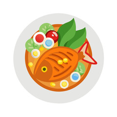  Savory Burmese Fish Curry with Fresh Herbs