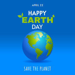 Earth Day concept background illustration