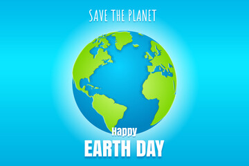 Earth Day concept background illustration