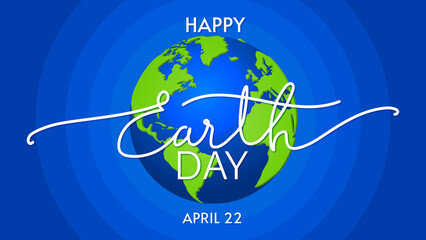 Earth Day concept background illustration