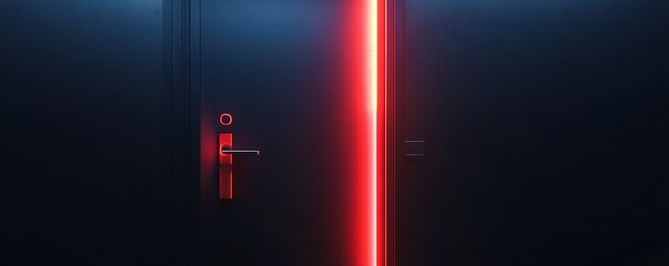 A conceptual digital lock with glowing effects on a clean and minimalistic background, representing advanced security measures