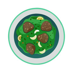  Flavorful Saag Gosht with Fresh Ingredients