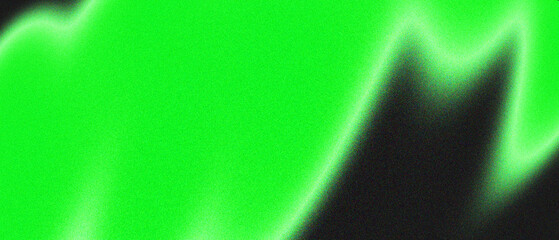 Neon green background with dark gradient shadows and grain texture. Diffuse pattern in phosphorescent green and black tones © Andres Serna