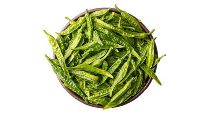 Sweet green pepper on a white background, full depth field.