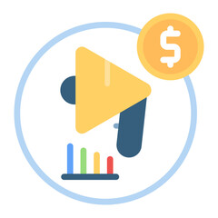 Colorful Flat Organic Reach Icon