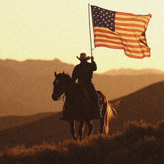 American Independence Day Flag