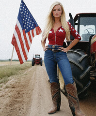 American Independence Day Flag