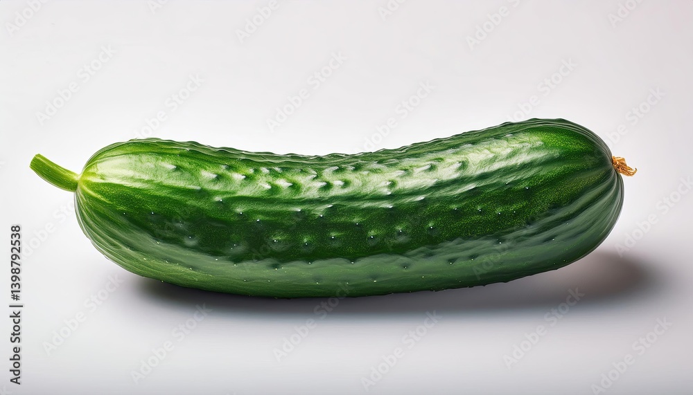 Poster elegant representation of a whole cucumber depicted in minimalist line art style