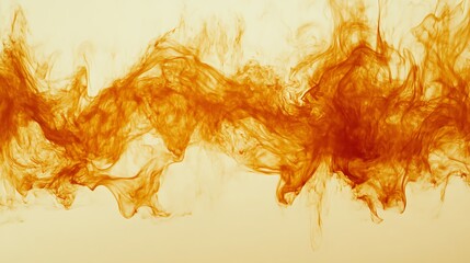 Abstract amber liquid diffusion in a light background.