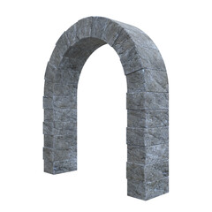 Stone Arch, 3d illustration isolated on white background