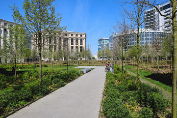 La place de la Catalogne à Paris.
