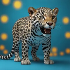 Fototapeta premium close up of a leopard