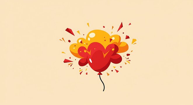 June party balloon exploding