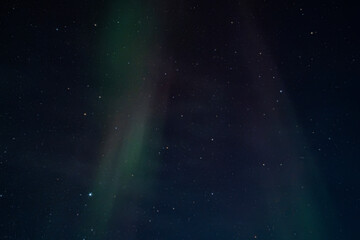 The spectacular Northern Lights (Aurora Borealis) in winter over Yellowknife, Northwest Territories, Canada