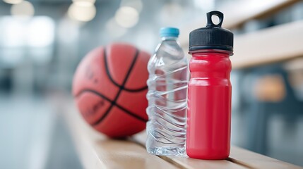 Handball equipment hydration options water bottle and sports drink bottle