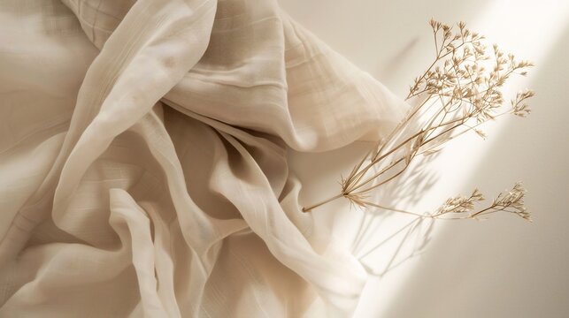 Warm beige background a soft linen texture perfect for lifestyle blogs creative portfolios and editorial layouts