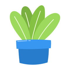 Green Plant in pot illustration