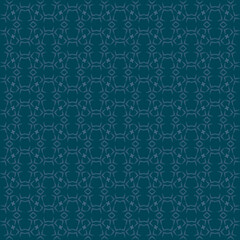 Abstract snowflake and lines seamless pattern