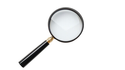 High-Quality Magnifying Glass Isolated on White Background