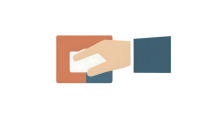 Hand Inserting Card into Slot Minimalist Design Digital Transaction Payment Method Secure T