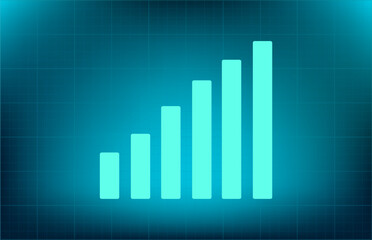 Vector icon on blue background with gradient