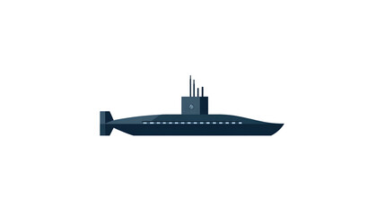 Obraz premium Underwater Vessel A Detailed Illustration of a Submarine with Sleek Design and Tactical Featur