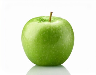 perfect fresh green apple without background