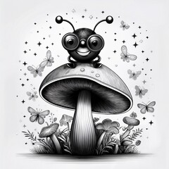 mushrooms in the forest