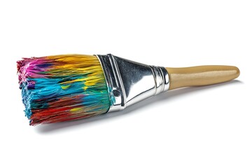 Fototapeta premium Bold paintbrush design white isolation 