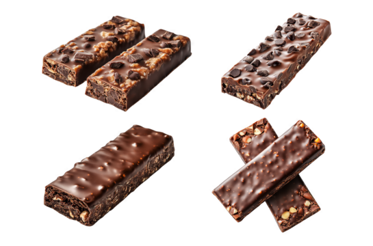 Chocolate crunch protein bars for fitness and healthy snacking - Powered by Adobe