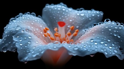 Fototapeta premium Delicate, dewy flower close-up