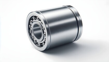 Galvanized conveyor roller tube with cylindrical build and unbranded design placed on clean white background