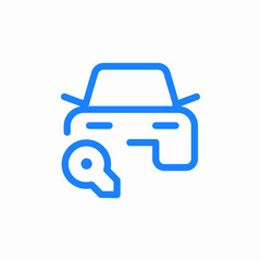 car key icon sign vector