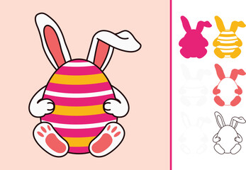 Easter Egg multilayered 3d paper craft design for crafting