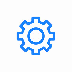 settings gear icon sign vector