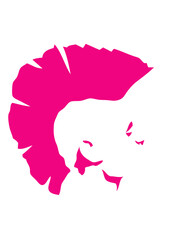 punk visage cheveux rebel