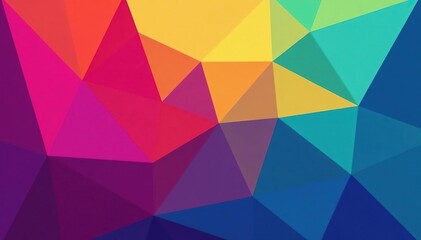 Obraz premium Geometric shapes in vibrant hues, perfectly tiled , modern, mosaic, background