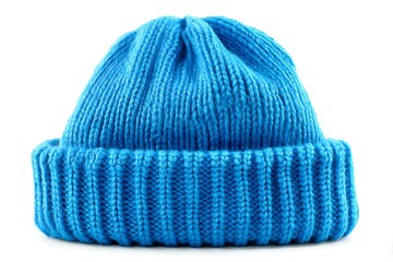 Sapphire beanie on plain white setting  
