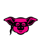 cochon super heros masque