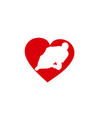 love coeur  moto de course vitesse motorcycle