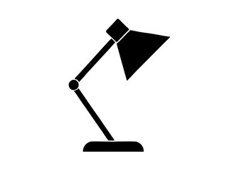 minimalist desk lamp icon dark gray and blue colo