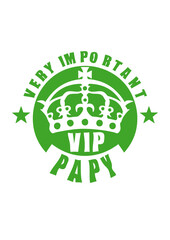 very important papy vip couronne logo fete des peres