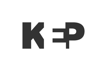 KEP logo design. Initial letter K E P bold font style for tech startups, consulting, corporate branding. Creative company name, headlines typography identity, trendy logotype.