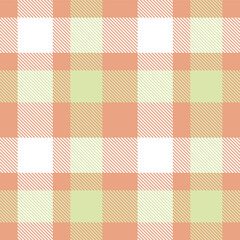 Smoky pinkish tan Seamless Tartan with Pale white accents Fabric Design