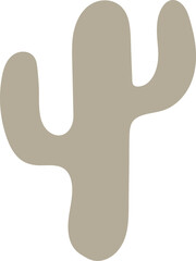 Minimalist Cactus Silhouette