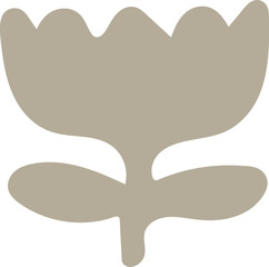 Minimalist Floral Silhouette