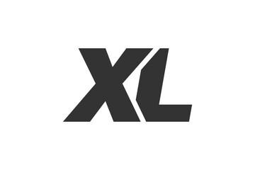 XL Techno Editable Font Logo For Corporate Branding. Bold, Futuristic Design With Unique Typographic Ideas. Minimal Custom Type And Dynamic Letter